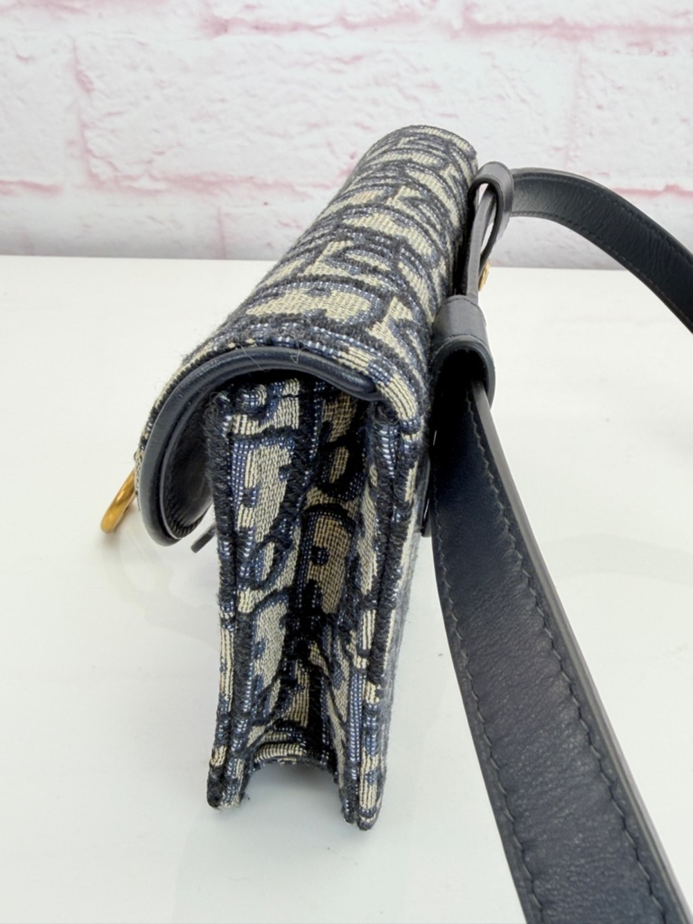 Christian Dior Oblique Navy Saddle Belt Bag - Picture 8 of 15
